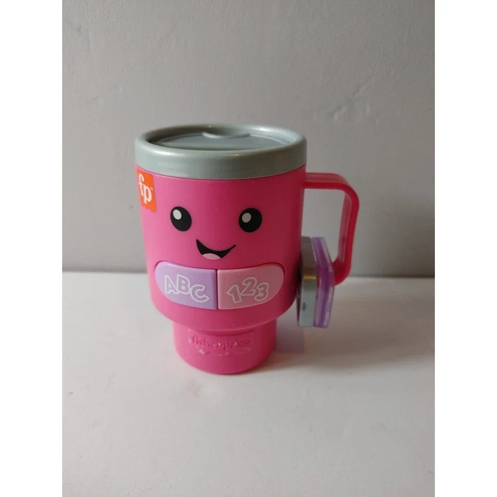 Fisher-Price Laugh Learn Wake up Learn Coffee Mug - Pink Tested